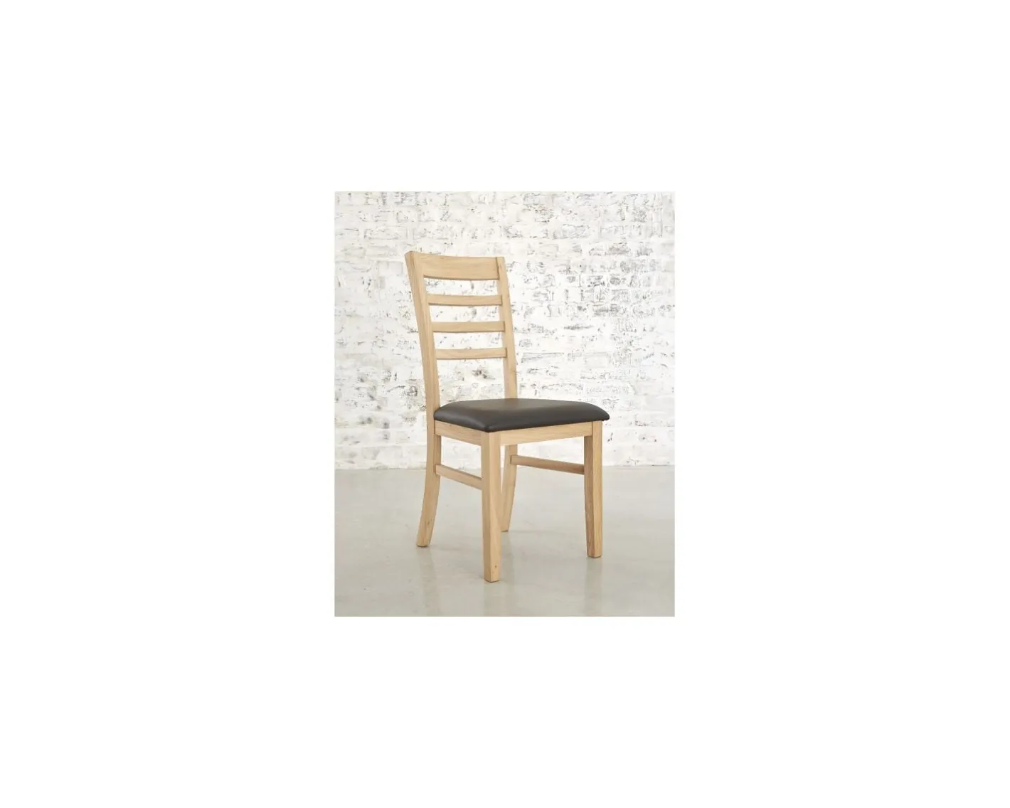 Online Chaise assise bycast chêne "Bella" Chaise