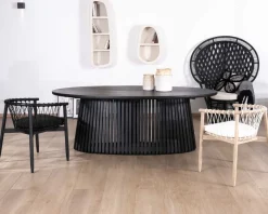 Online Chaise de repas en bois et corde tressée