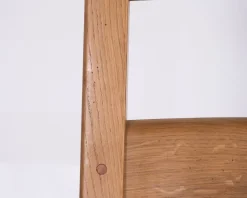 Discount Chaise de repas en chêne massif et assise tressée