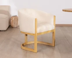 New Chaise de repas enveloppante style rétro chic