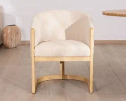 New Chaise de repas enveloppante style rétro chic