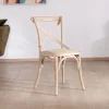 Sale Chaise de repas esprit bistrot en chêne et assise tissu "Brosti" Chaise
