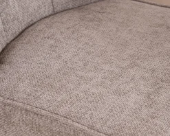 Online Chaise de repas esprit scandinave "Miloé" tissu chenillé gris et pieds bois 360° Chaise