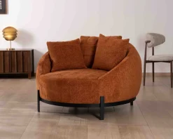 Clearance Chauffeuse XL 120 cm ultra confort avec coussins coordonnés