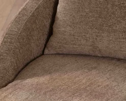 Clearance Chauffeuse XL en tissu bouclette taupe