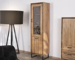 Outlet Colonne vitrée style industriel en acacia
