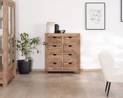 Outlet Commode en palissandre à 8 tiroirs 