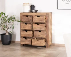 Outlet Commode en palissandre à 8 tiroirs 