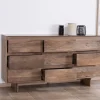 Clearance Commode 9 tiroirs en bois massif de manguier "Geta" Style Japandi Rangement|Commode