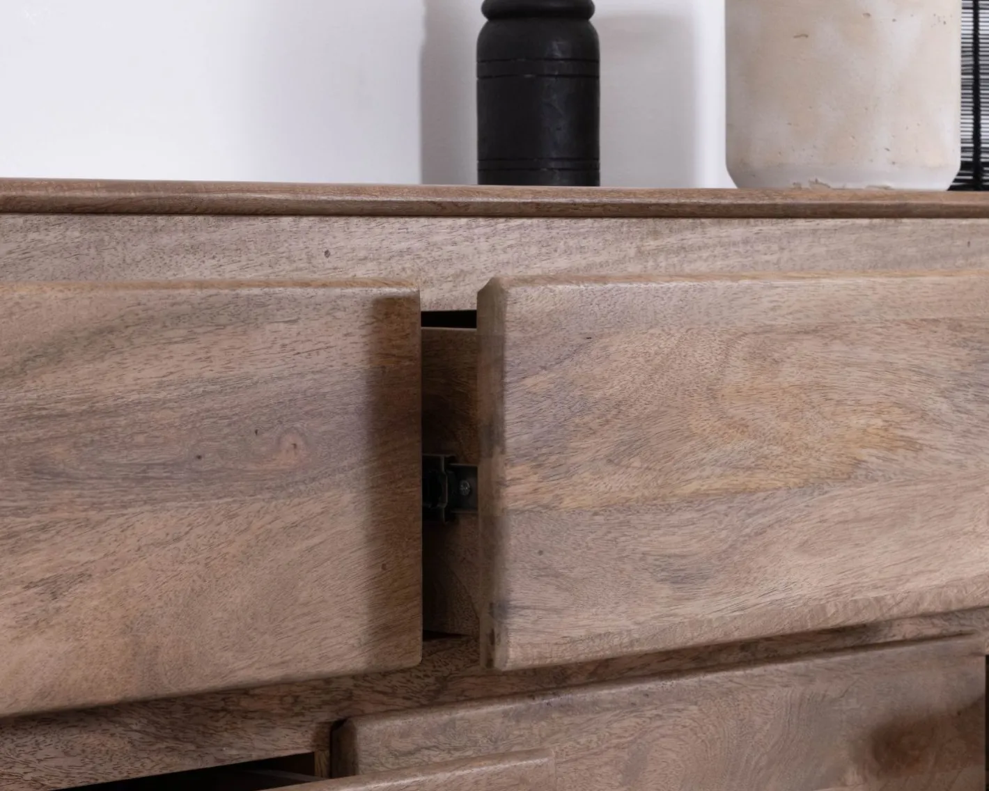 Clearance Commode 9 tiroirs en bois massif de manguier "Geta" Style Japandi Rangement|Commode