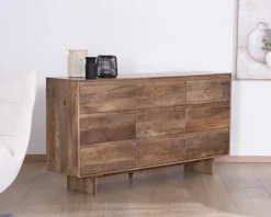 Clearance Commode 9 tiroirs en bois massif de manguier