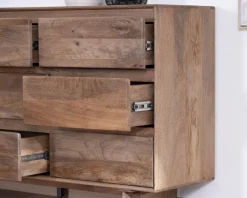 Clearance Commode 9 tiroirs en bois massif de manguier