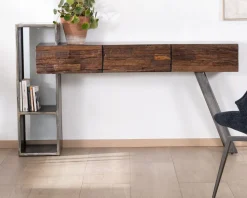 Outlet Console design et originale en bois et métal "Crescendo" Console|Console