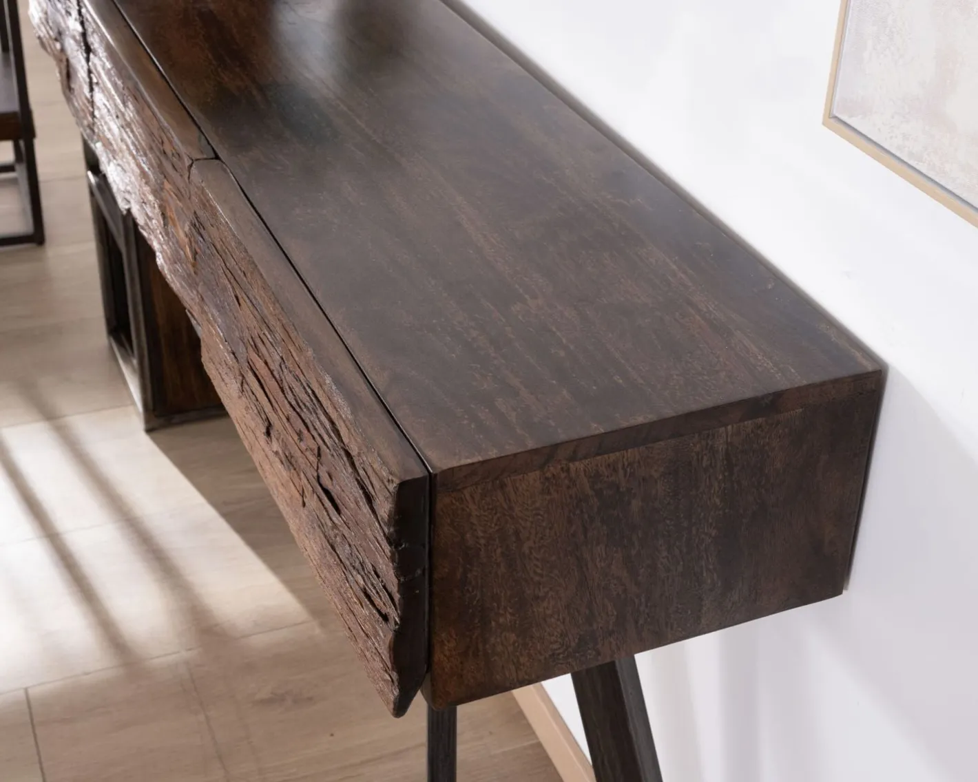 Outlet Console design et originale en bois et métal "Crescendo" Console|Console