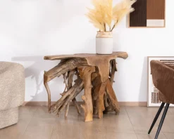 Outlet Console en racine de teck naturelle 