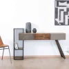 Online Console moderne design avec rangements bois métal et ciment "Mezzo" Console|Console