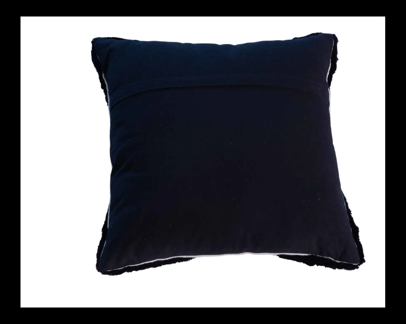 Hot Coussin brodé motif feuillage ultra graphique "Kavon" 45x45cm Décoration