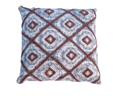 Discount Coussin déco en coton imprimé