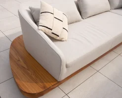 Clearance Coussin de canapé blanc cassé et noir