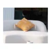 Online Coussin en tissu coton flammé "Ethnic" 45 x 45 cm beige et jaune Décoration