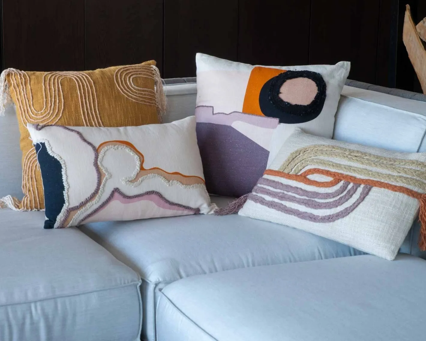 Clearance Coussin impression tableau moderne "Matis" 45x45cm déhoussable Décoration