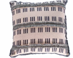 Discount Coussin imprimé en coton et lin "Solira" format carré 45x45cm Décoration