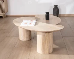 Hot Duo de tables basses design épuré en manguier 