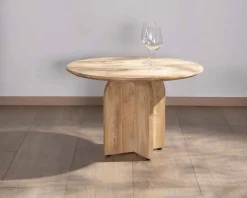 Discount Duo de tables basses en manguier naturel et marron finition sablée "Pise" Table Basse Rectangulaire|Table Basse Ovale Ou Ronde