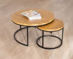 Clearance Duo de tables basses gigognes 