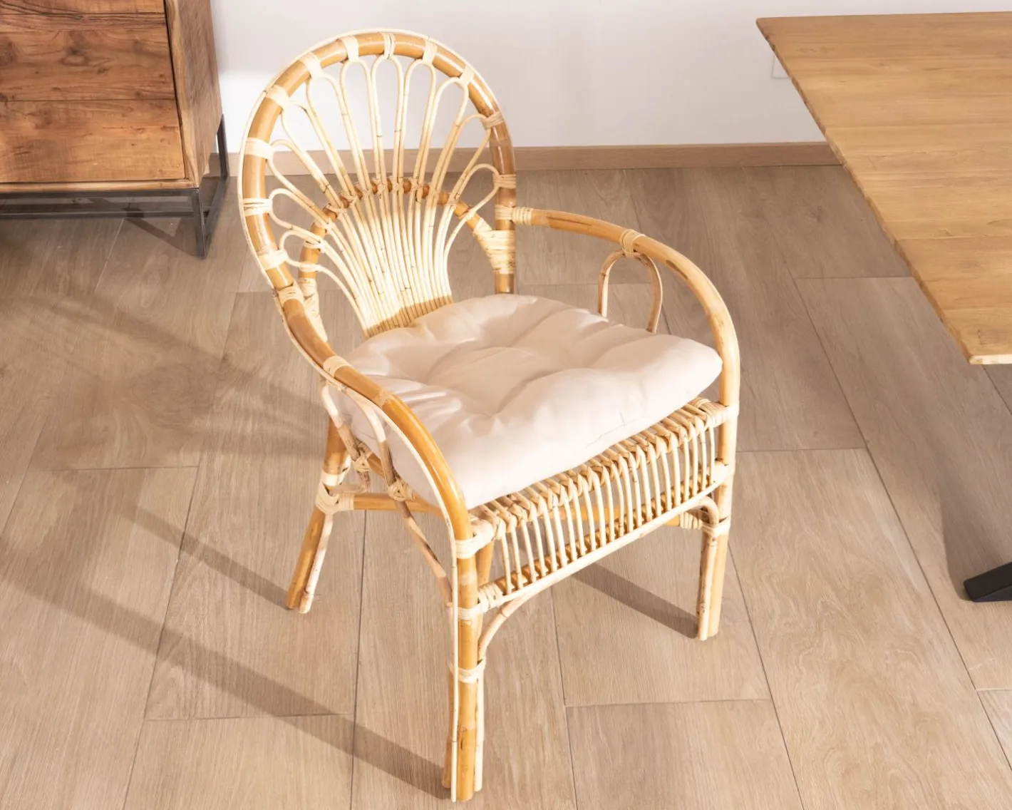 Online Elégant fauteuil de jardin en rotin avec assise rembourrée "Noho" Fauteuil|Fauteuil De Jardin