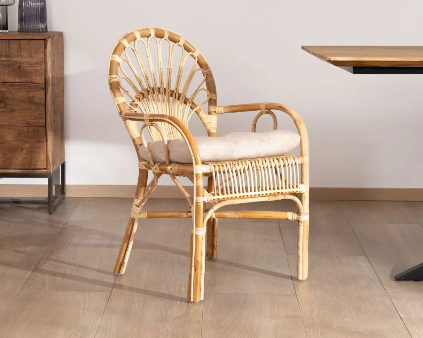 Online Elégant fauteuil de jardin en rotin avec assise rembourrée "Noho" Fauteuil|Fauteuil De Jardin
