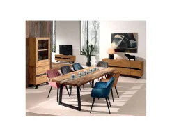 Best Enfilade design en teck recyclé motif nature brute "Copley" Buffet Et Bahut