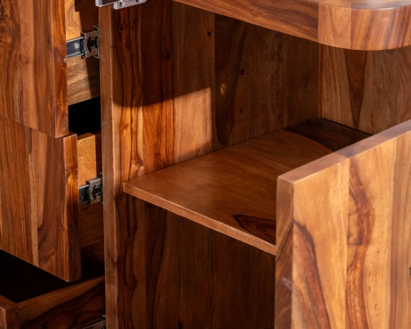 Best Enfilade en bois de palissandre "Rosewood" 200 cm Buffet Et Bahut
