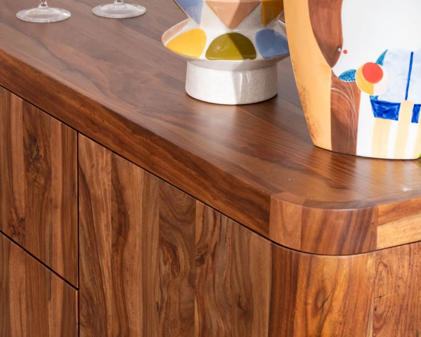 Best Enfilade en bois de palissandre "Rosewood" 200 cm Buffet Et Bahut