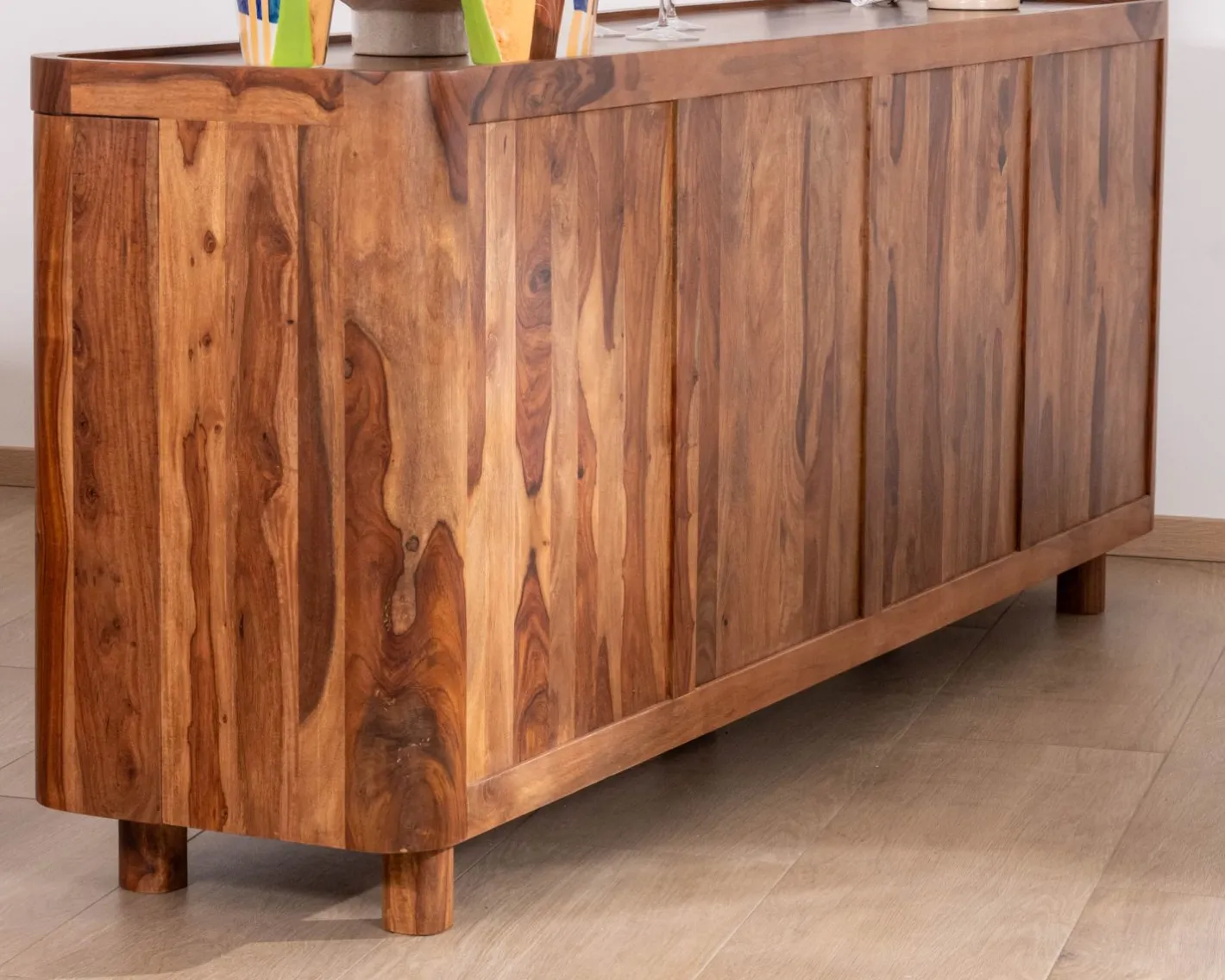Best Enfilade en bois de palissandre "Rosewood" 200 cm Buffet Et Bahut