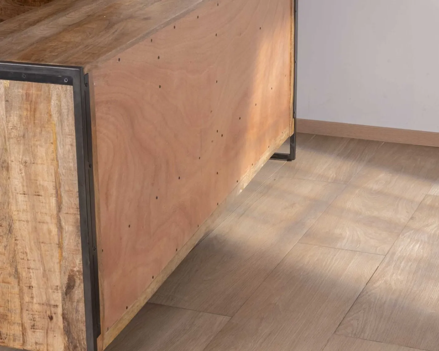 Discount Enfilade industrielle 200 cm en manguier et métal "Shade" Buffet Et Bahut