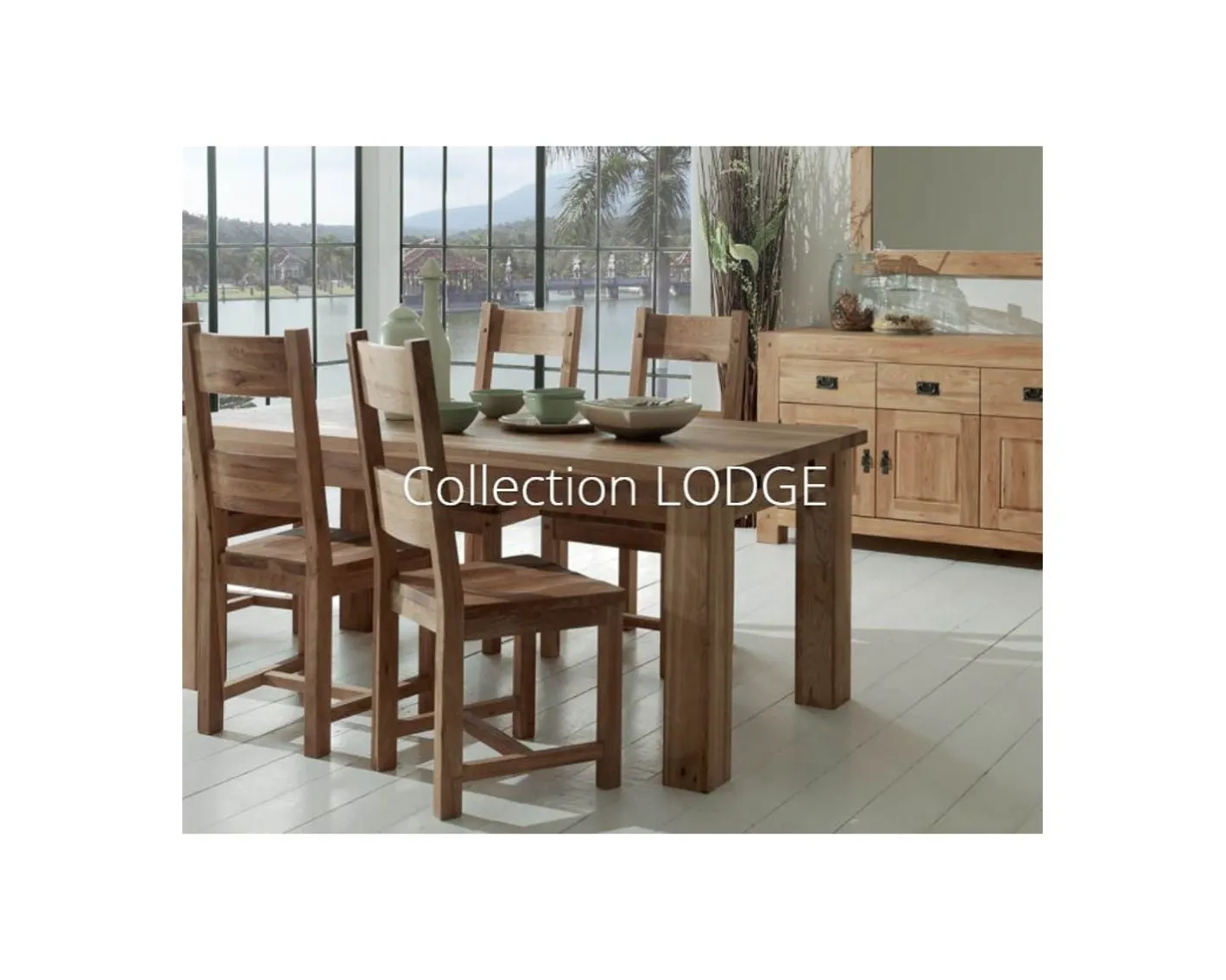 Clearance Enfilade 3 portes 3 tiroirs en chêne massif huilé "Lodge Casita" Buffet Et Bahut