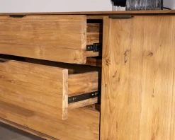 Best Enfilade rétro en teck naturel recyclé "Bahia" Buffet Et Bahut