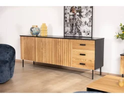 Enfilade style newtro en frêne massif