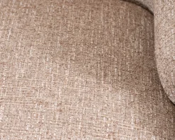 Clearance Fauteuil club revisité « Sweet Culture » en tissu marron chiné esprit vintage contemporain Fauteuil