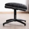 Online Fauteuil cosy rotatif design rétro en tissu gris "Branson" avec pouf Fauteuil