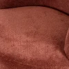 Online Fauteuil d'appoint pivotant en tissu chenillé terracotta "Ladoga" design enveloppant Fauteuil