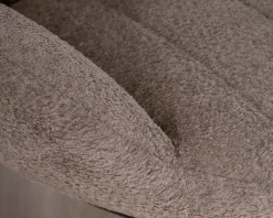 Hot Fauteuil de détente à bascule contemporain en tissu bouclette taupe 