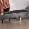 Discount Fauteuil modulable en couchage d'appoint "Folda" en tissu gris Fauteuil