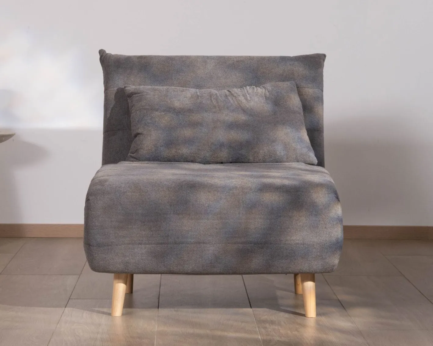 Discount Fauteuil modulable en couchage d'appoint "Folda" en tissu gris Fauteuil