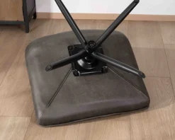 Discount Fauteuil rotatif ultra-confort en tissu microfibre gris foncé 