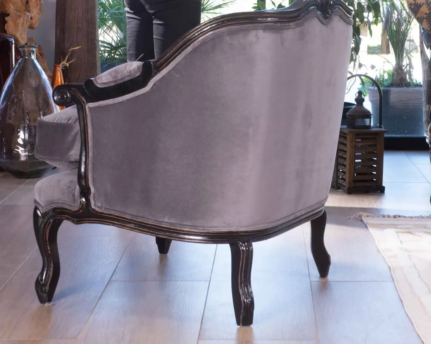 Hot Fauteuil tissu ultra confort style classique chic "Legacy" Fauteuil