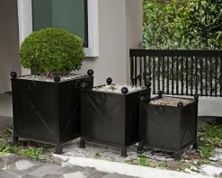 New Grand bac décoratif carré 75 cm pour plantations 