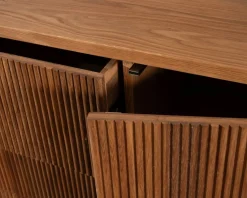 New Grand bahut style rétro en chêne huilé 180 cm