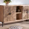 Outlet Grand buffet bas acacia massif 175cm style ethnique "Géonidum" Buffet Et Bahut